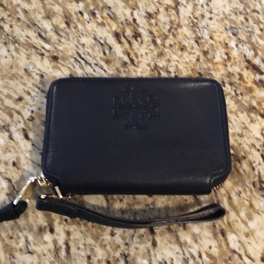 Tory Burch Navy Wristlet Wallet